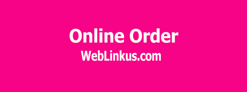 order online- ويب لينك اس لتصميم المواقع الويب